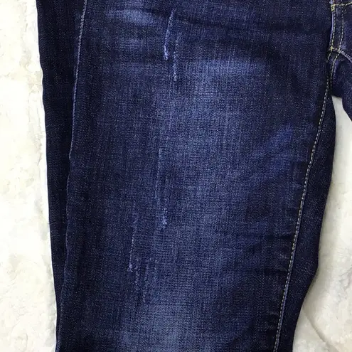 CAbi C35.  High waisted Straight leg distressed. Size 0. NWOT