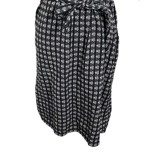 Ace & Jig Belted Midi Dress Women’s Size Small Black White Cotton Lightweight