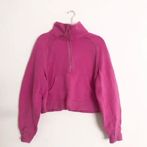 Lululemon Scuba Oversized Funnel Neck Half Zip Sonic Pink M/L