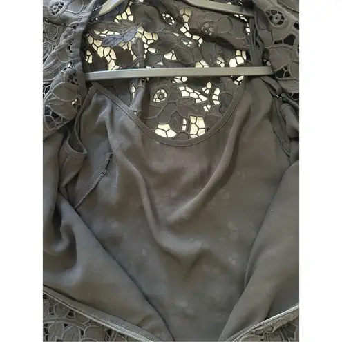 Shoshanna NWT  by Anthropologie Black Lace Annella Trumpet Dress Size 6