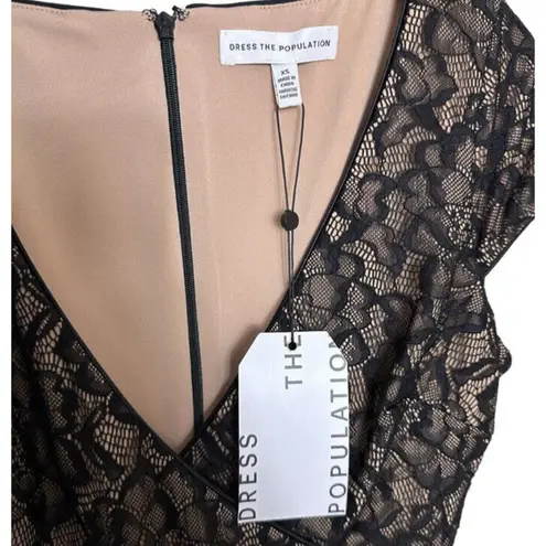 Dress the Population Lace Mini Dress New