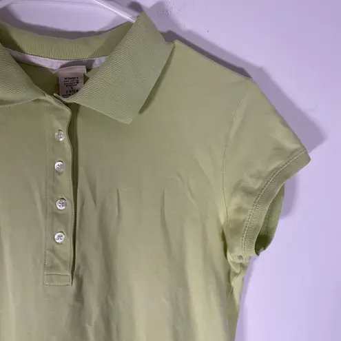 L.L.Bean  Women’s Polo Shirt Lime Green Size Small