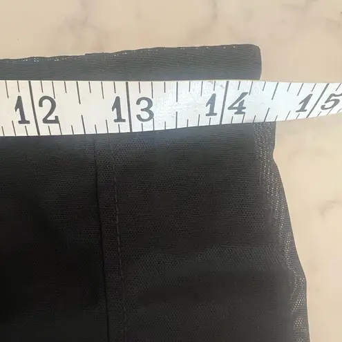 NWOT FANCI CLUB black micro mini sheer skirt XS $140 New