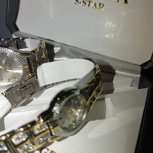 Geneva Men's & Women's Gold & Silver Tone Vintage Classic Collection Watch Set