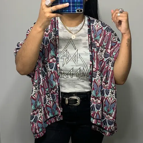 Angie  Boho Tribal Kimono SZ M