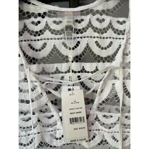 PQ Swim Noah Lace Tunic Cover Up Water Lily Womens Size XS/S White