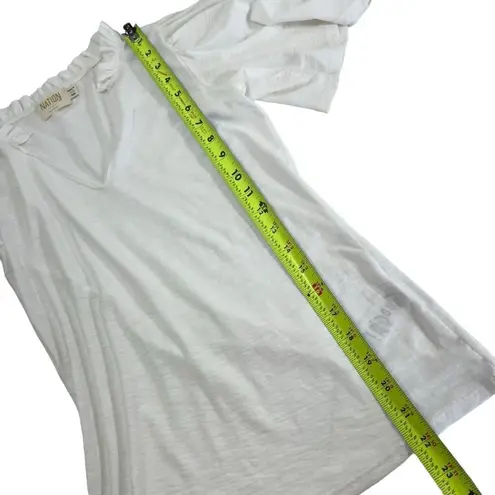 Nation Ltd Tierra Flirty Flutter Sleeve Tee in White