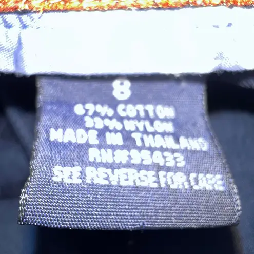 Horny Toad Straight Crop Capri Pants Size 8 Casual Outdoor Navy Blue