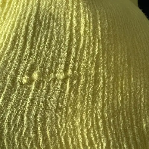 Melissa Odabash Womens Medium Fru Lemon Yellow Swim Beach Dress Tiny Flaw