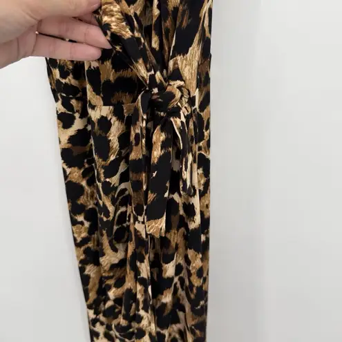 Thalia Sodi Leopard Print Formal Mini Dress Size Small