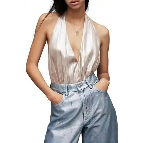 ALLSAINTS New. champagne bodysuit. Size 0 retails $169