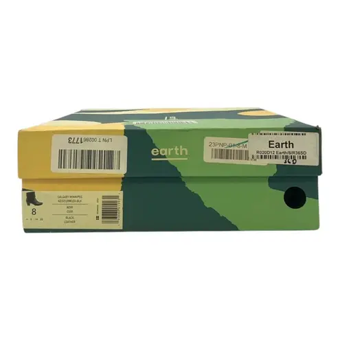 Earth Calgary Winnipeg Ankle Boot Black Leather US Women's 8