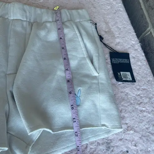 PacSun  grey cutoff playboy bunny sweat shorts size small NWT thumbnail 5