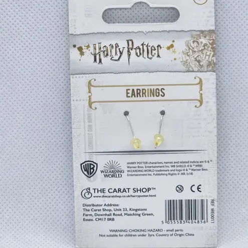 NWT Harry Potter Platform 9 3/4 Dangling Earrings Silver