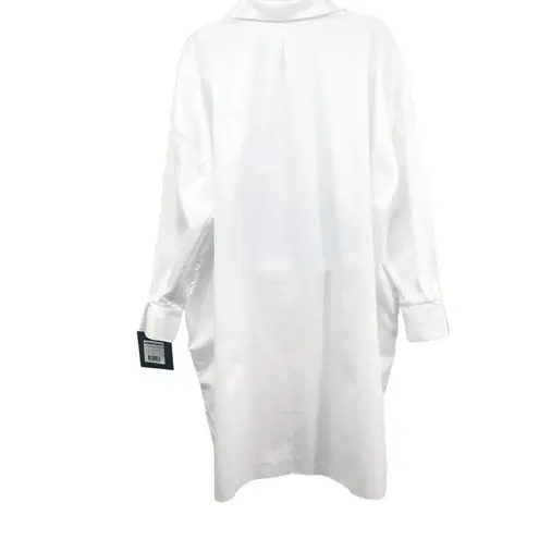 Norma Kamali Super Oversized T-Shirt Shirt Dress White Cotton XS
