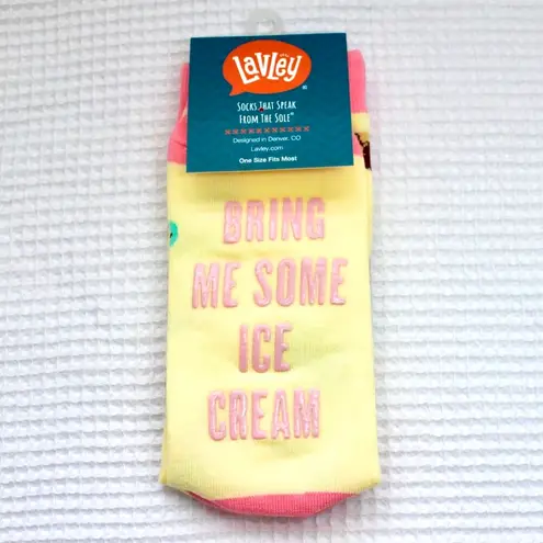 NWT Lavely Bring Me Some Ice Cream Crew Length Non
