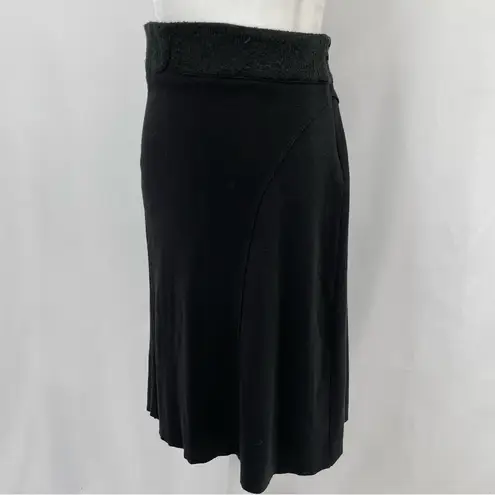 CAbi Sweater Knit Dessert Skirt Style 170 Licorice Black Size Medium