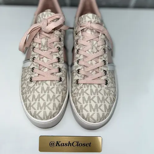 Michael Kors  Powder Blush Poppy Stripe Sneakers