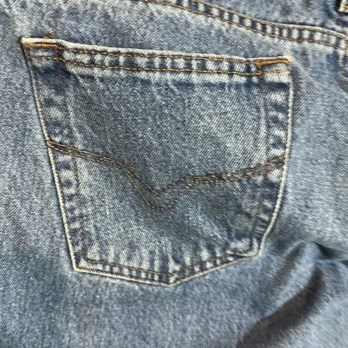 Harley Davidson 1990s Medium Wash Blue Bootcut High Rise Jeans Womens 14P 36W