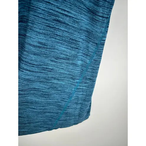 LOGO By Lori Goldstein Logo Layers Tank Women XL Blue Sleeveless Scoop Neck Long Tunic Rayon Stretch