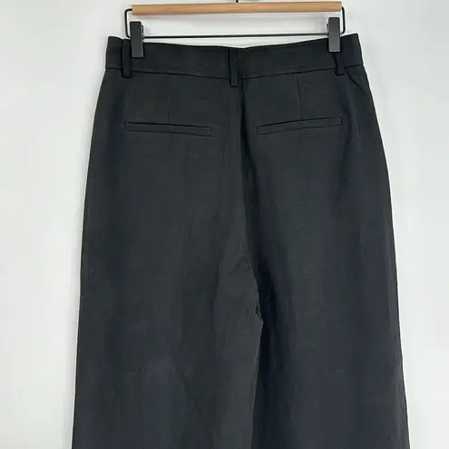 Everlane  The Way-High Drape Wide Leg Baggy Pant In Black Size 6 SHORT