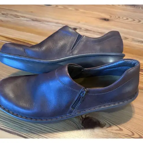 Naot Comfort Shoes EU 42 US 11 Brown Clog Style Side Zipper Leather Sturdy