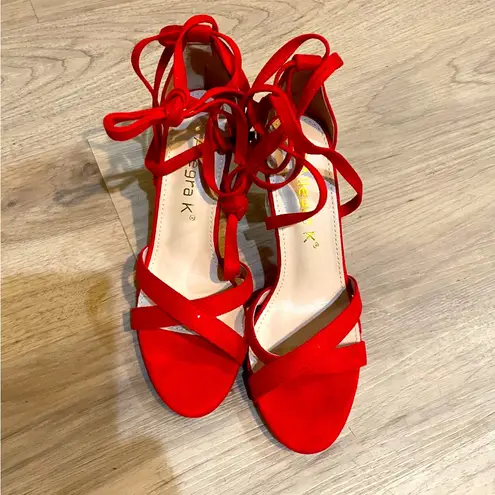 Allegra K New strapy heels size 7