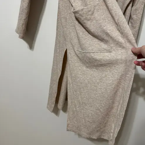 Carly Jean Los Angeles Carly Jean CJ’s Favorite Ribbed Cardigan in Oatmeal Size XXL