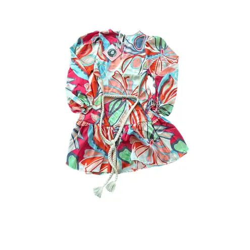 Alexis For Target Dress Mixed Floral Long Sleeve Rope
Belt Tiered NWT XS