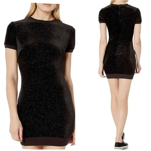 Dress the Population Cosmopolitan  Black Dress Stretch Bodycon Sparkles Size XS