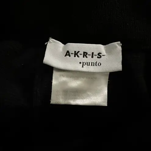 Akris Punto  black wool joggers with silver stripe thumbnail 7
