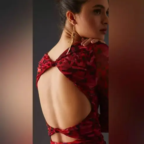 MISA Los Angeles NWT! Iselin Geo Print Mesh Bodycon Dress - Size Small