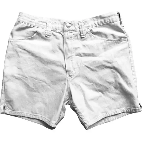 Vintage Wrangler white denim high waist mom jeans shorts 34 waist