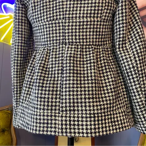 Red Valentino Navy Houndstooth Blazer Blue