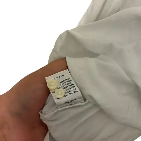 Trovata Birds of Paradis 100% Cotton White Blouse Top Size Small