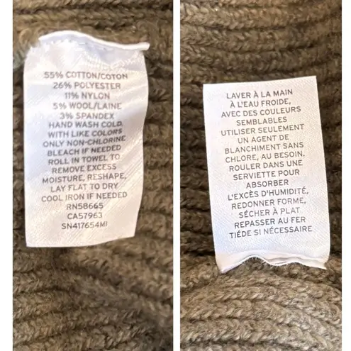 Something Navy Fitted Ribbed Mini Tunic Sweater Dress Size XS