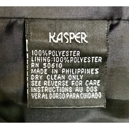 VTG NWOT Black Jacket Lace Tank 80s Kasper Academia Whimsey Goth Size 12