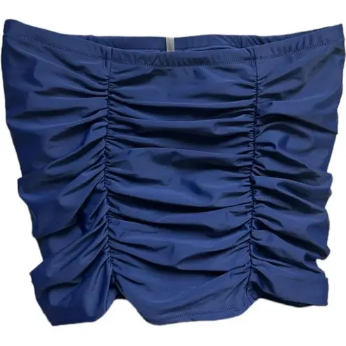 Raisin's New Womens Curve Navy Caribe Solid Costa Skirt Swim Bottoms - Sz 16W 16