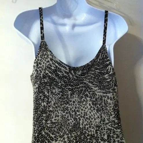 La Femme Animal Print Party Dress