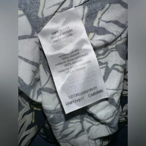 ONIA Women’s 100% Viscose Cropped Boxy Fit Button Down Top EUC Size M