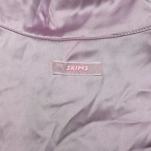 SKIMS  *TOP ONLY* Woven Shine Long Sleeve Sleep Top- Size XS