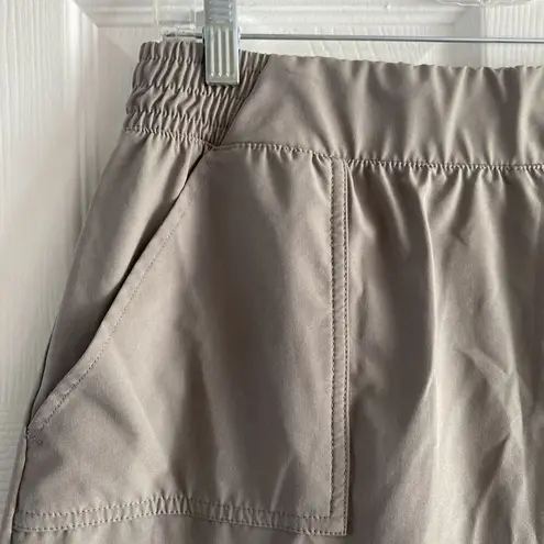 Apana Women's Athletic Gray Skort Large Tennis Camping Outdoor Elastic Waist