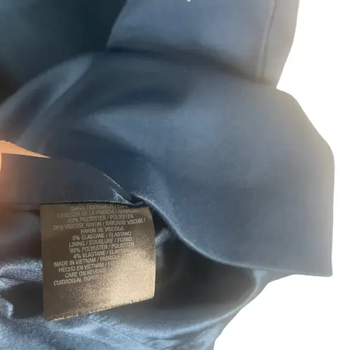 Tahari Womens Size 2 XS Blue V Neck Sheath Career Dress