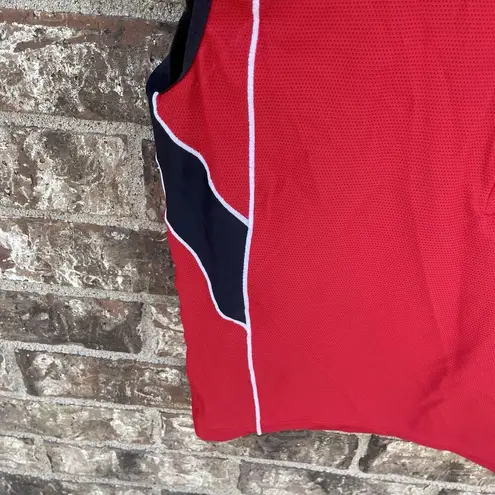 Zoot Cycling Jersey XL Red Sleeveless 1/2 Zip pockets Cyclist Summer Gear EUC