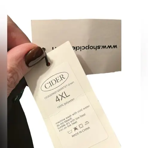 Cider Green Pleated Wide Leg Pants - no pockets