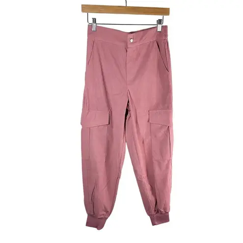 Area Stars Waffle Cargo Jogger Pants Size Small Mauve