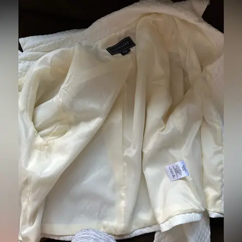 Metaphor Cream Asymmetrical Zip Moto Jacket Sz L Zip & Button Pockets & … - Image 13