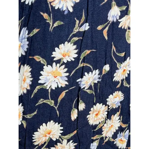 dress denim floral skirt blue white yellow y2k Size 4