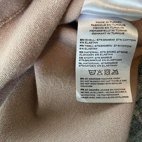 Engineered Life Faux Distressed Sleeve Cropped Athletic Sweatshirt Large