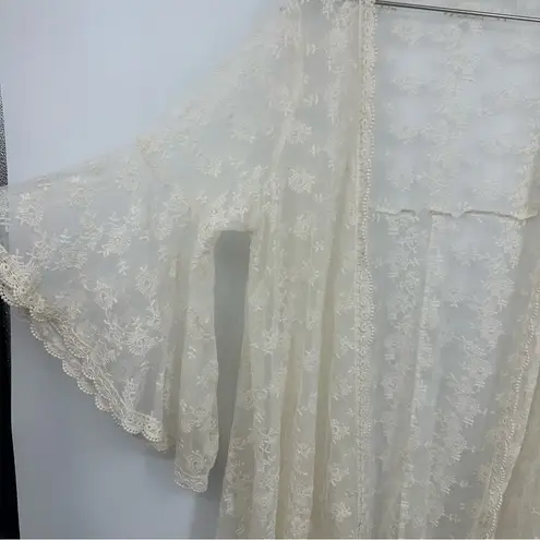 Magnolia Lane Boho Lace Cardigan Size Medium Fairycore Whimsical